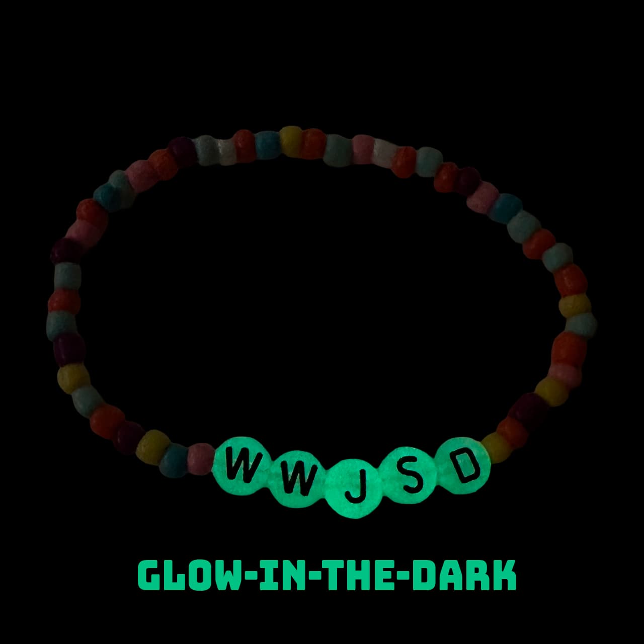 Jesse Solomon WWJSD Luminous Beaded Bracelet