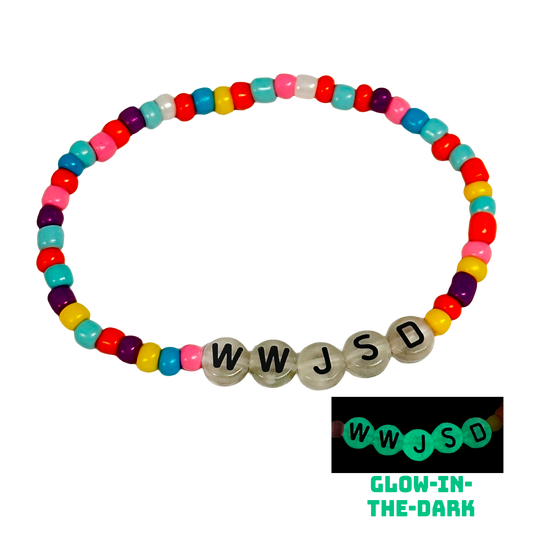 Jesse Solomon WWJSD Luminous Beaded Bracelet